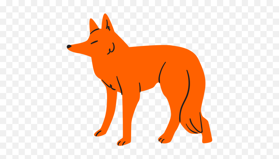 Flat Orange Fox Transparent Png U0026 Svg Vector Emoji,Orange Transparent Background