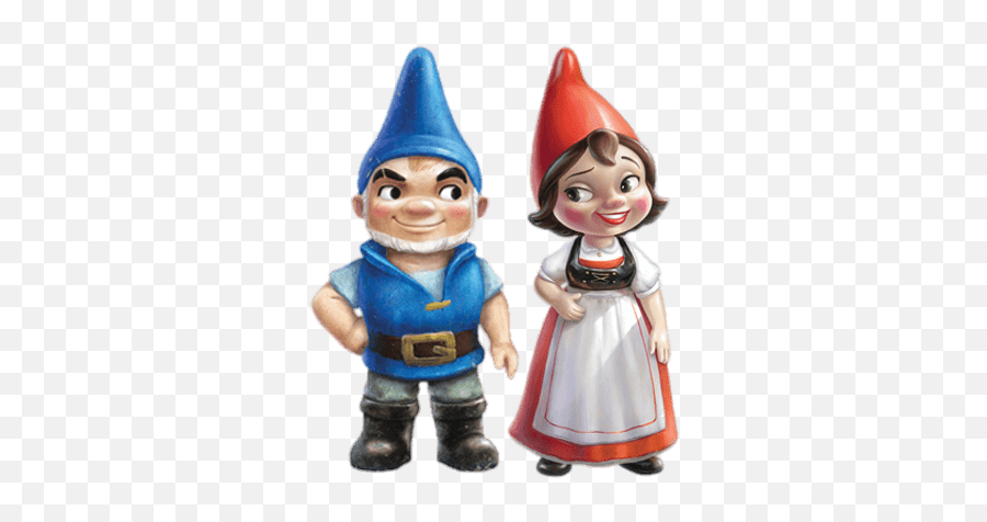 Gnomeo And Juliet Couple Transparent Png - Stickpng Emoji,Garden Gnome Clipart