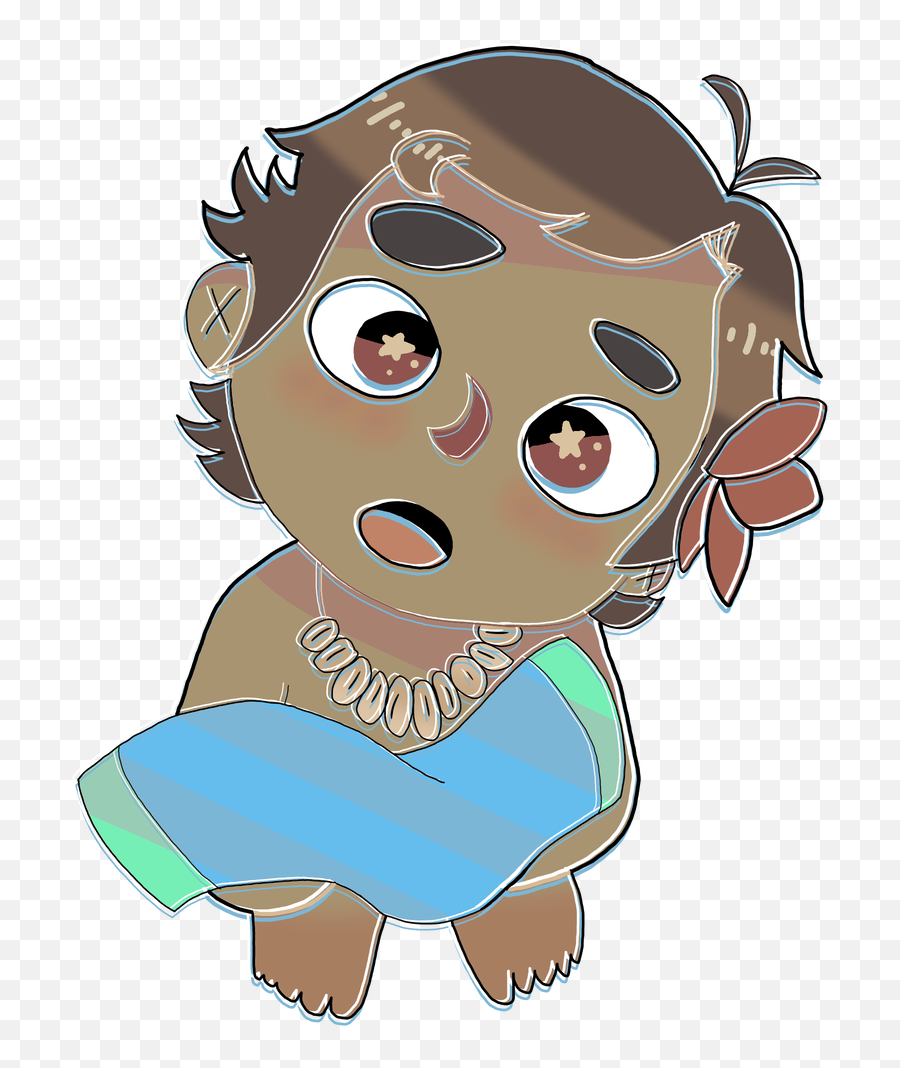 Baby Moana - Clip Art Png Download Full Size Clipart Clip Art Emoji,Moana Clipart