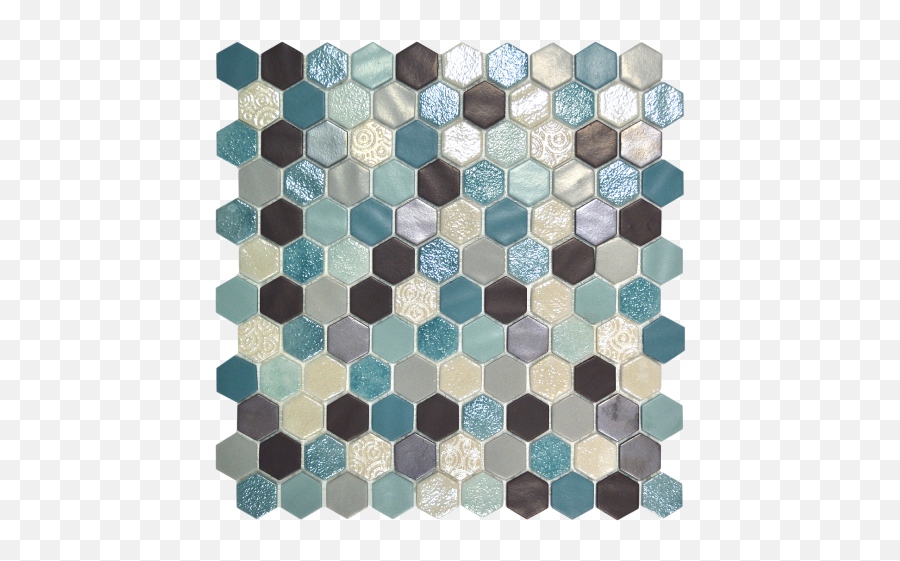 Onix Hex Mosaic U2014 Statements Tile Emoji,Hex Pattern Png