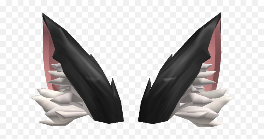 Black Pointy Fluffy Ears Roblox Wiki Fandom Emoji,Anime Cat Ears Png