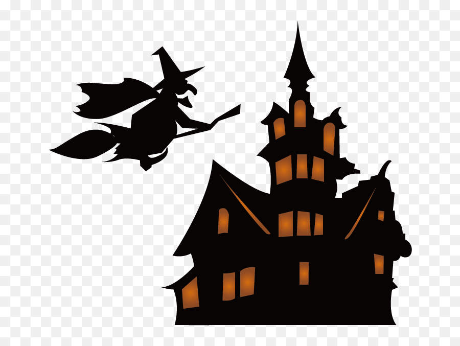 Halloween Silhouette Haunted House Png File Transparent Png Emoji,Spooky Transparent