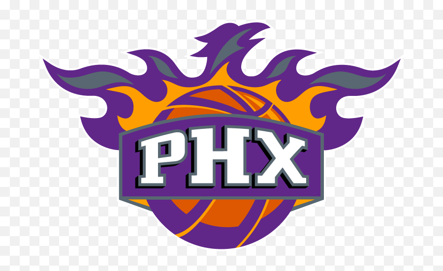 Issue 98 The Evolution Of The Phoenix Suns Logo - Crisp Emoji,Flaming Basketball Png