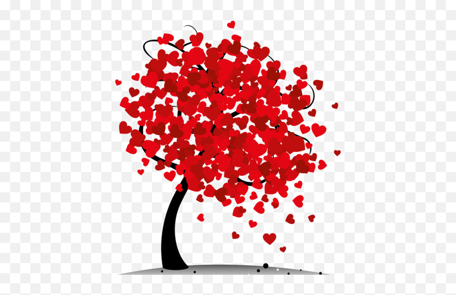 Arbres - Page 15 Heart Tree Valentines Clip Art Emoji,Heart Tree Clipart