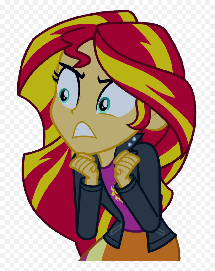 Angry Clipart Angry Girl - My Little Pony Equestria Girls Sunset Shimmer Mlp Mad Emoji,Angry Clipart