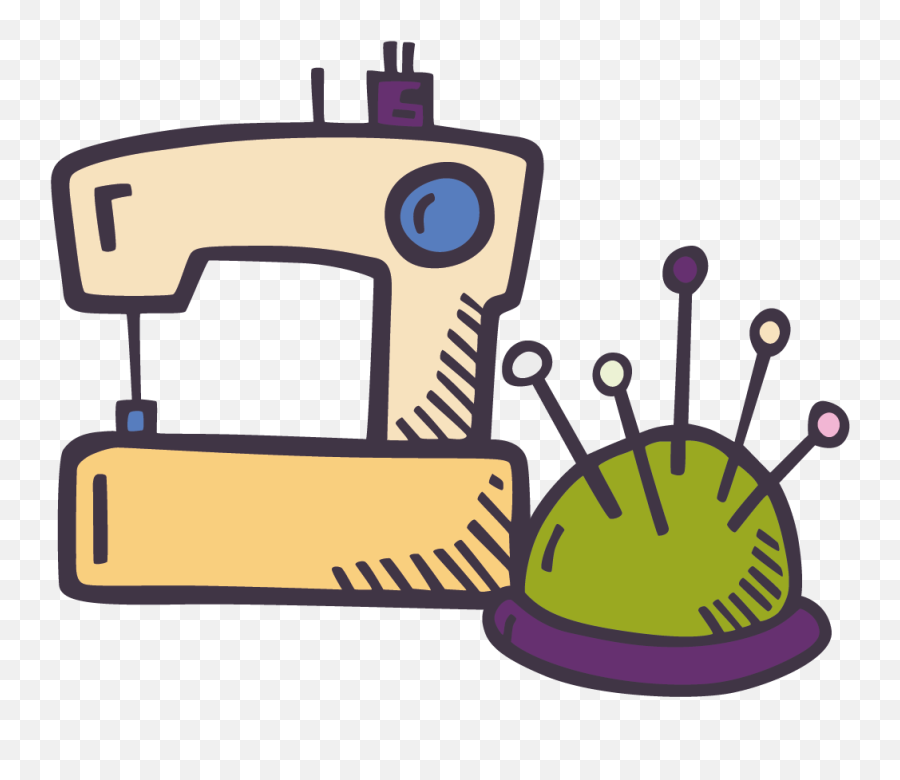 Sewing Machine Doodle Png Download - Sewing Machine Doodle Png Emoji,Sewing Machine Clipart