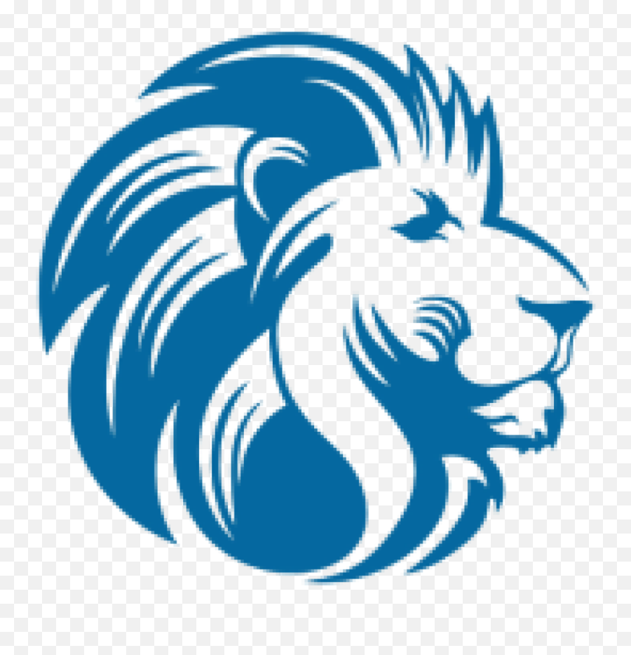 Lionhead Rabbit Clip Art - Lion Head Blue 1024x1024 Png Lionhead Clip Art Emoji,Lion Head Clipart