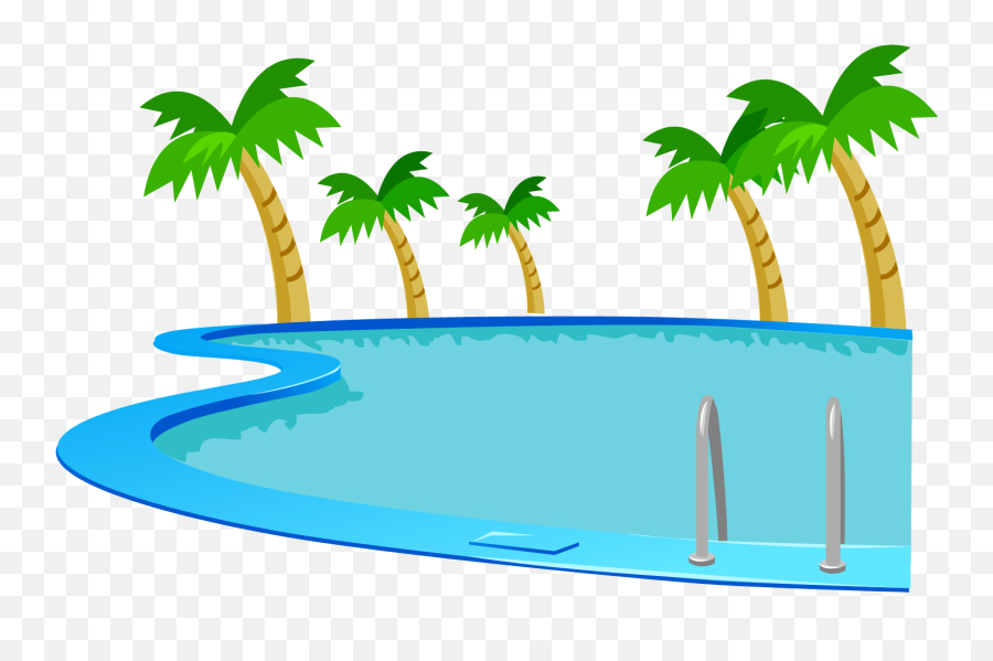 Clip Art Swimming Pool - Big Pool Png Emoji,Swimming Clipart