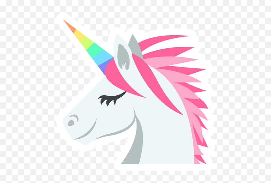 Download Unicorn Sticker - Unicorn Badge Emoji,Unicorn Face Png