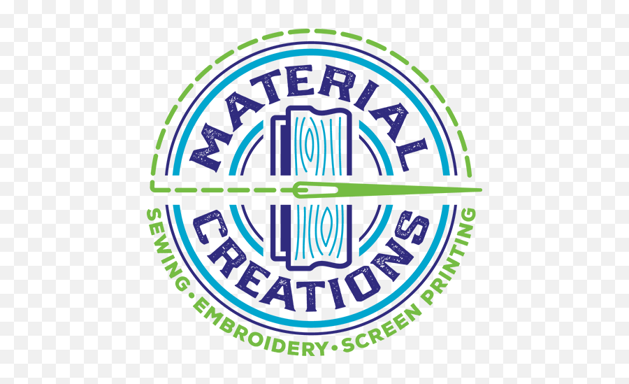 Material Creations - Sewing Screen Printing Embroidery Screen Printing And Embroidery Logos Emoji,Sewing Logo