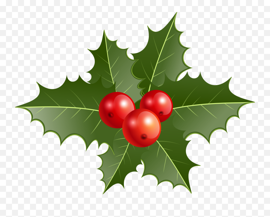 Holly Clipart For Free Download - Christmas Holly Png Emoji,Holly Clipart