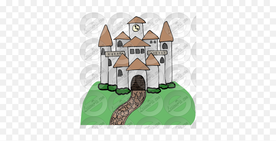 Castle Picture For Classroom Therapy - Roof Shingle Emoji,Castle Clipart