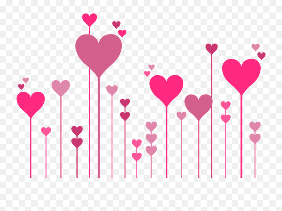 Heart Hearts - Imagem De Corações Rosa Emoji,Rosa Png