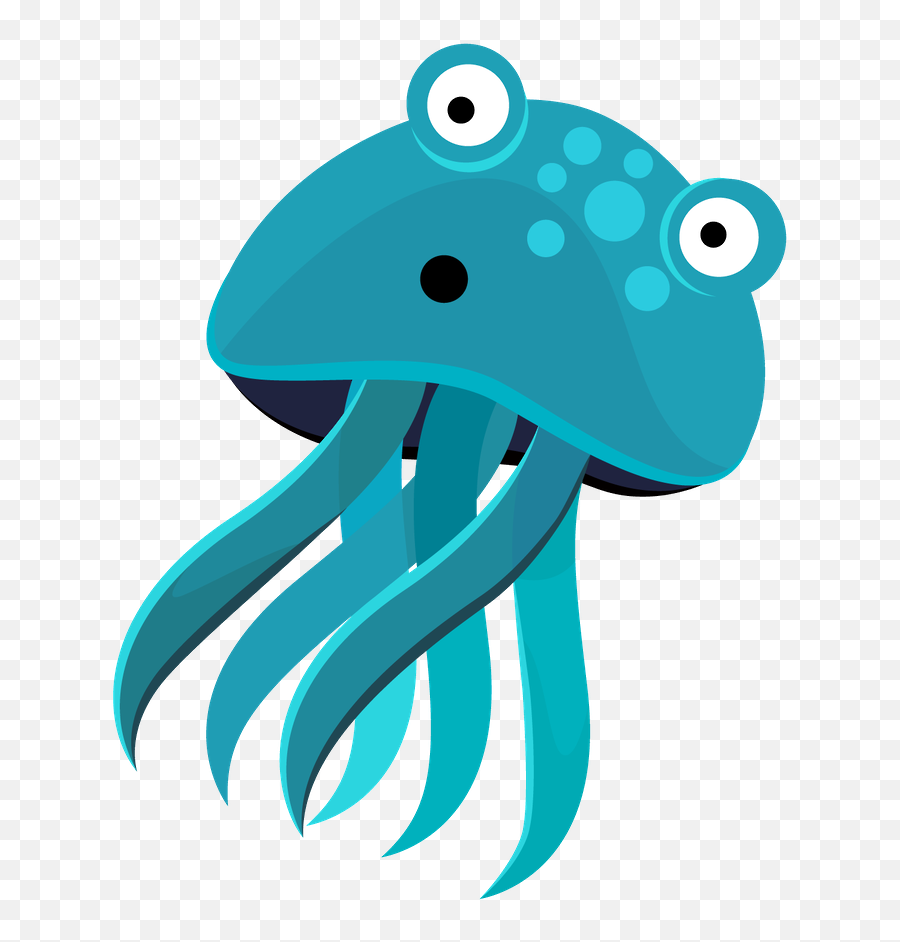 Download Aquatic Animal Clip Art - Clipart Sea Creatures Cartoon Emoji,Sea Animals Clipart