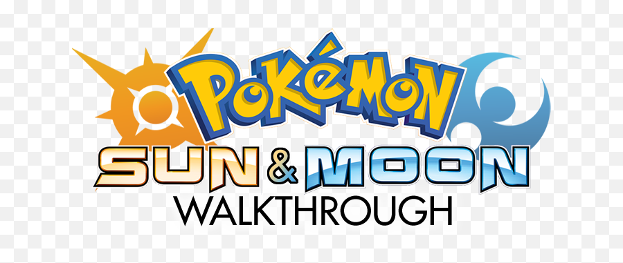 Pokemon Sun And Moon Walkthrough - Pokemon The Series Black And White Emoji,Pokemon Sun And Moon Logo