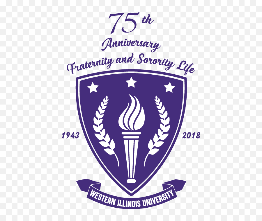 Greek 75th Anniversary - Alumni Western Illinois University Language Emoji,Greek Logo