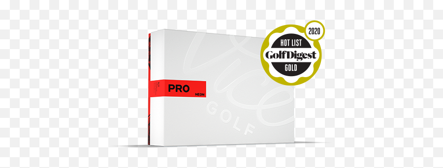 Vice Pro Neon Red - Golf Digest Emoji,Balls Logos