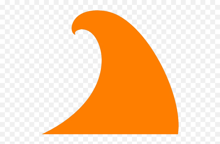 Orange Wave Transparent Background Png Mart - Wave Shape Png Hd Emoji,Wave Transparent Background
