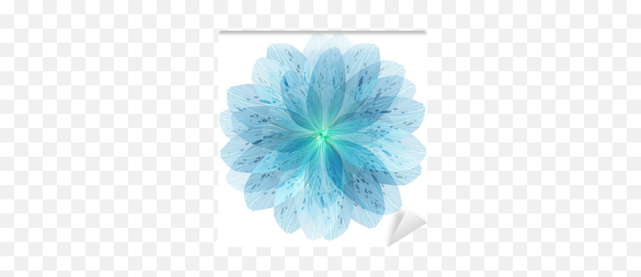 Floral Round Pattern Of Blue Flower Petals Wall Mural U2022 Pixers - We Live To Change Emoji,Flower Petal Png