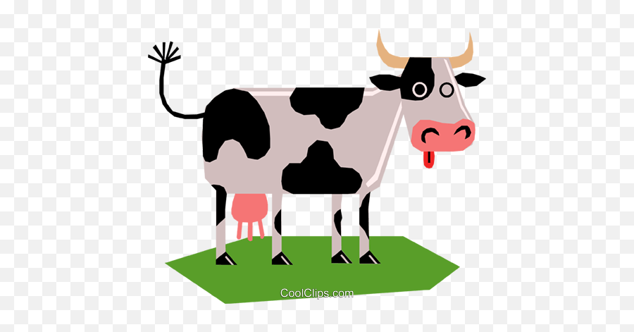 Dairy Cow Royalty Free Vector Clip Art Illustration Emoji,Dairy Cow Clipart