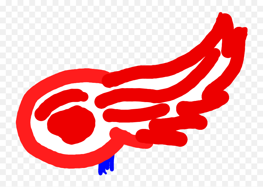 Red Wings Logo Layer - Language Emoji,Wings Logo