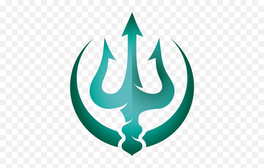 Trident - Transparent Green Trident Symbol Emoji,Trident Logo