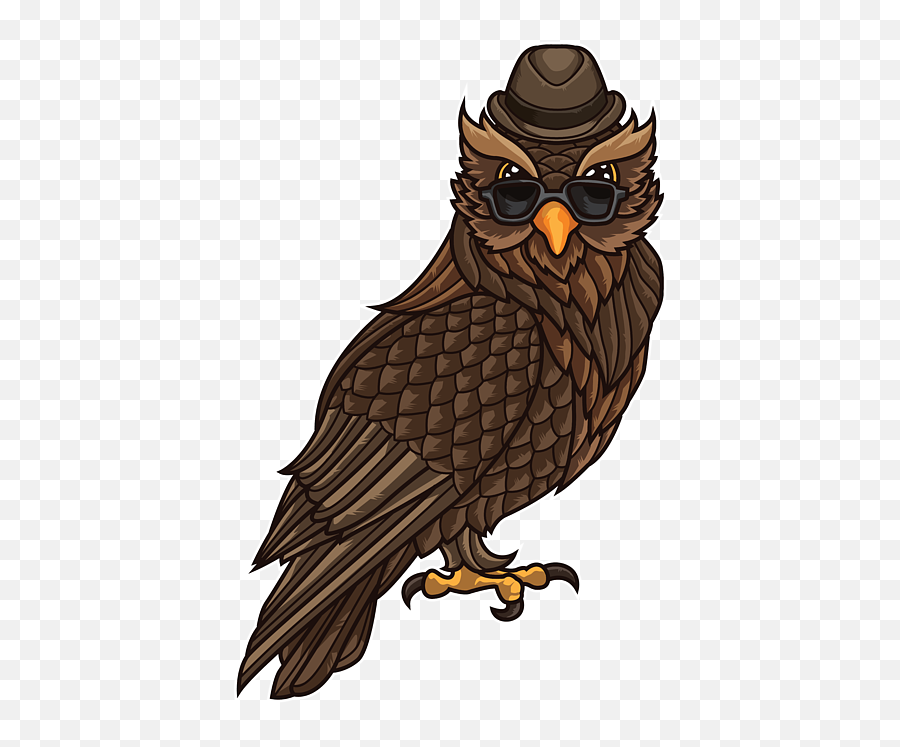 Cool Owl With A Hat Night Active In The Clubs Womenu0027s T Emoji,Nocturnal Animals Clipart