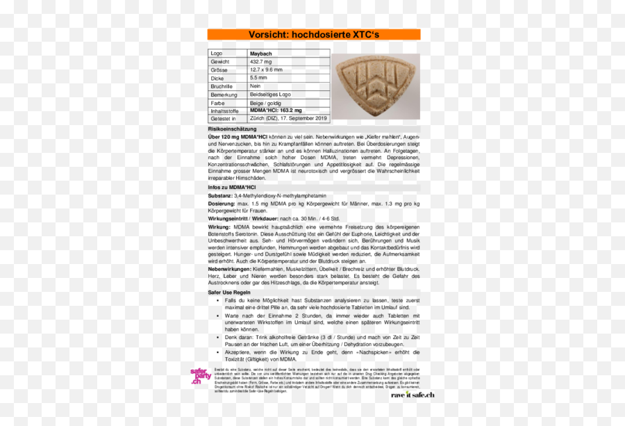 Drugsdataorg Formely Ecstasydata Test Details Result - Kenzo Tiger Mdma Mg Emoji,Maybach Logo