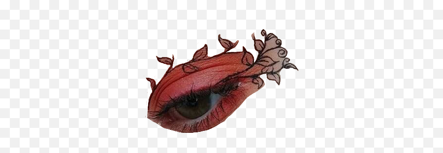 Eye Red Makeup Eyeshadow Art Pngs Sticker By - Sketch Emoji,Red Eye Meme Png