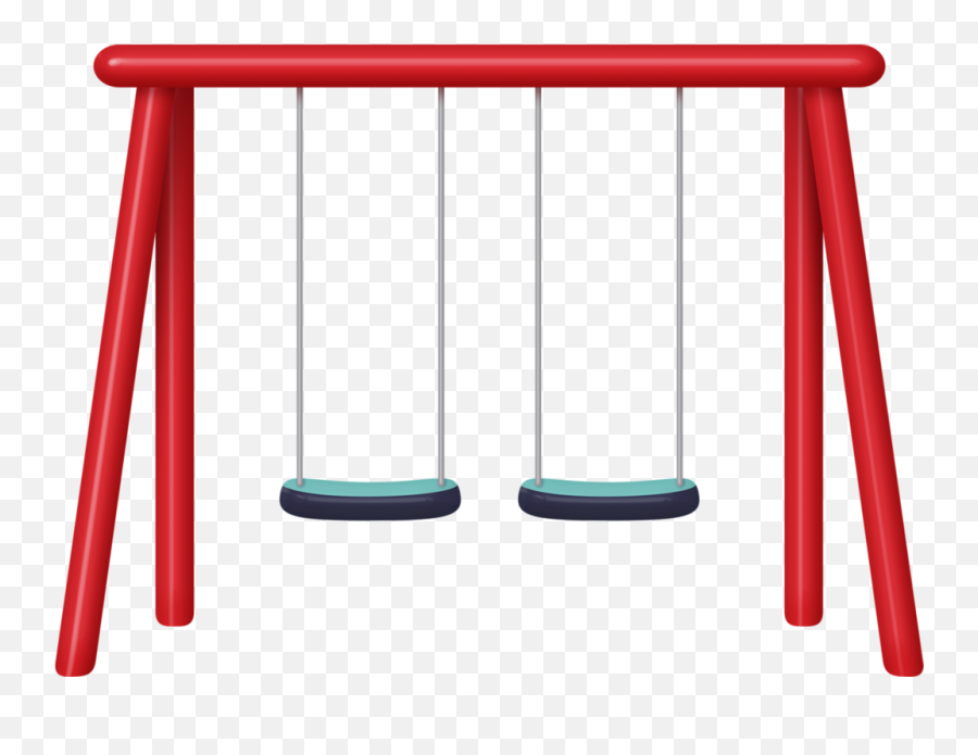 Park Clipart Swing Set Park Swing Set - Playground Swing Clip Art Emoji,Swing Clipart