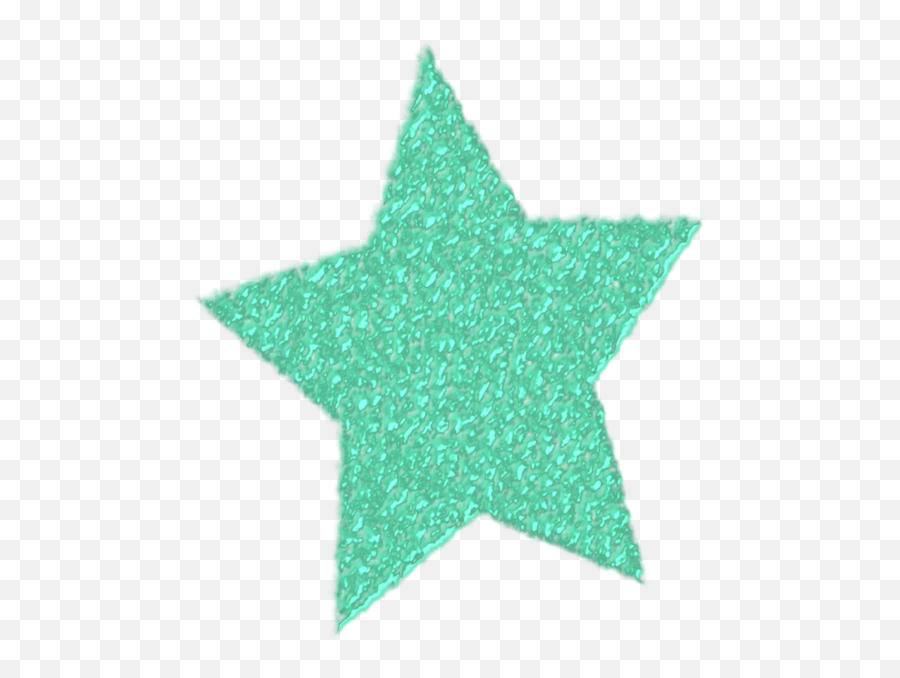 Turquoise Star Aqua Png Clipart - Sparkly Emoji,Glitter Clipart