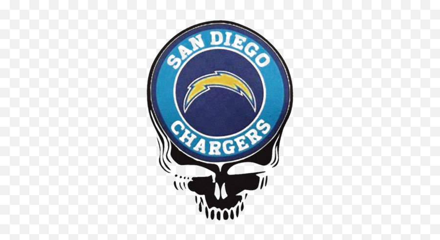 San Diego Chargers Football Skull Shirt - San Diego Chargers Emoji,San Diego Chargers Logo