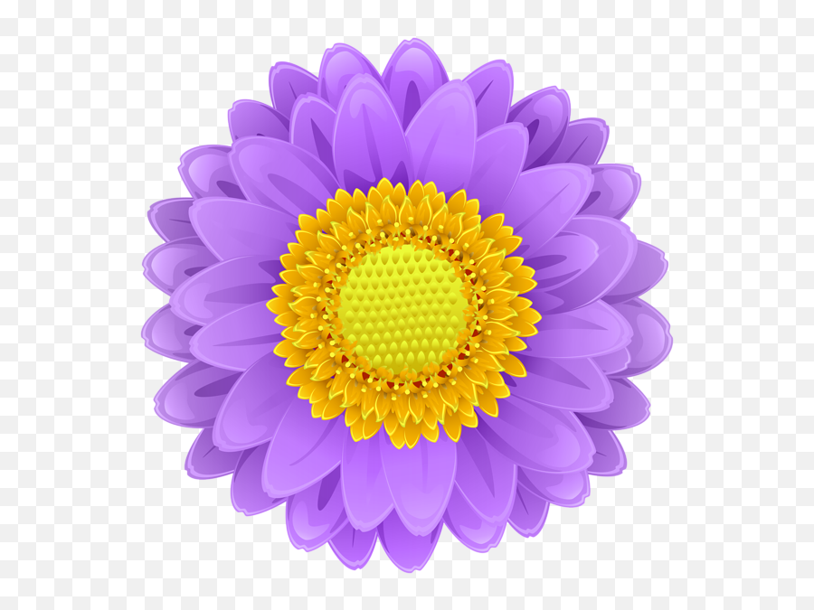 Purple Flower Clip Art Png Image Flower Clipart Flower - Transparent Orange Flower Clipart Emoji,Purple Flower Clipart