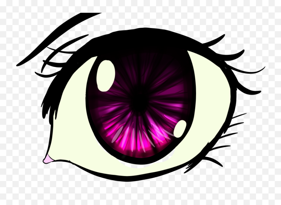 Anime Eye No Background Transparent Png - Anime Eye Invis Background Emoji,Anime Eye Png