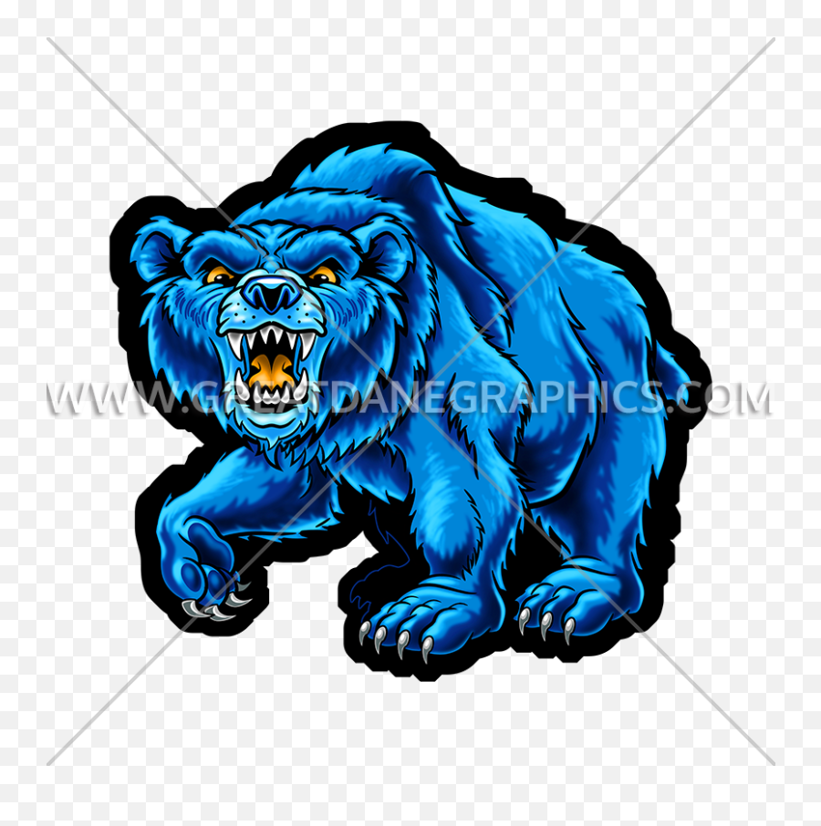 Growling Bear Mascot - Aggression Emoji,Bear Mascot Logo