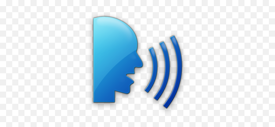 Blue Speaking Talking Png Transparent - Text To Speech Logo Png Emoji,Talking Png