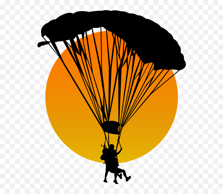 Parachutist Clipart Thrill - Transparent Skydive Clipart Emoji,Parachutist Clipart