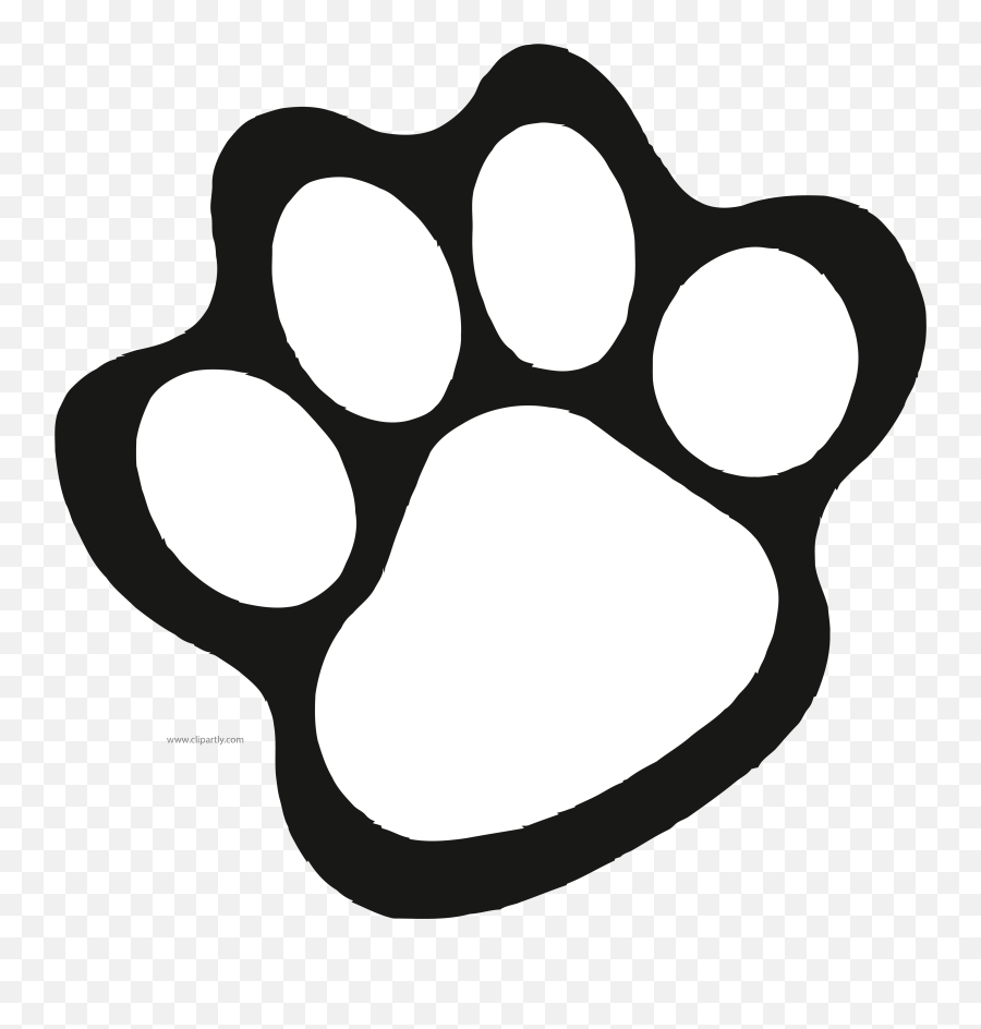 Library Of Heart Paw Print Vector - Transparent Lion Paw Print Clip Art Emoji,Paw Print Clipart