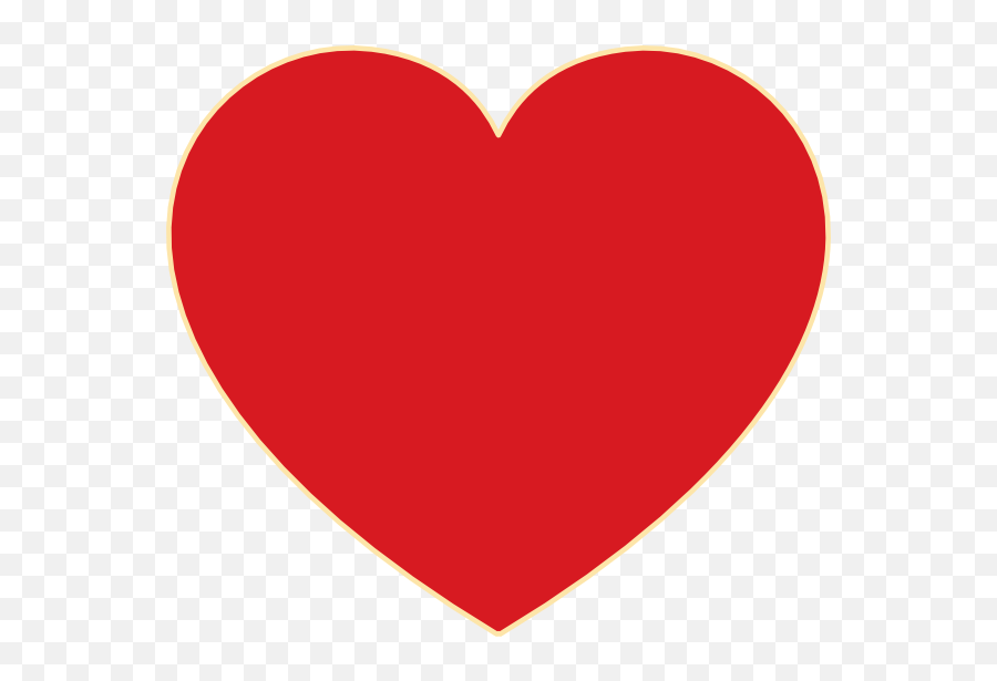 Ochre Outline Clip Art - Love Clipart Emoji,Fancy Heart Clipart