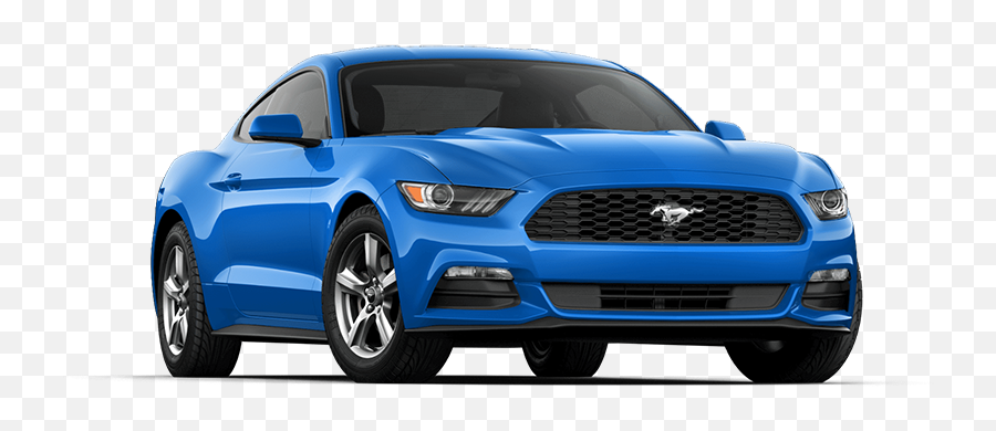 Download Beautiful Ford Mustang Blue With Ford Mustang Logo - Mustang Ecoboost Fastback Price In India Emoji,Ford Mustang Logo