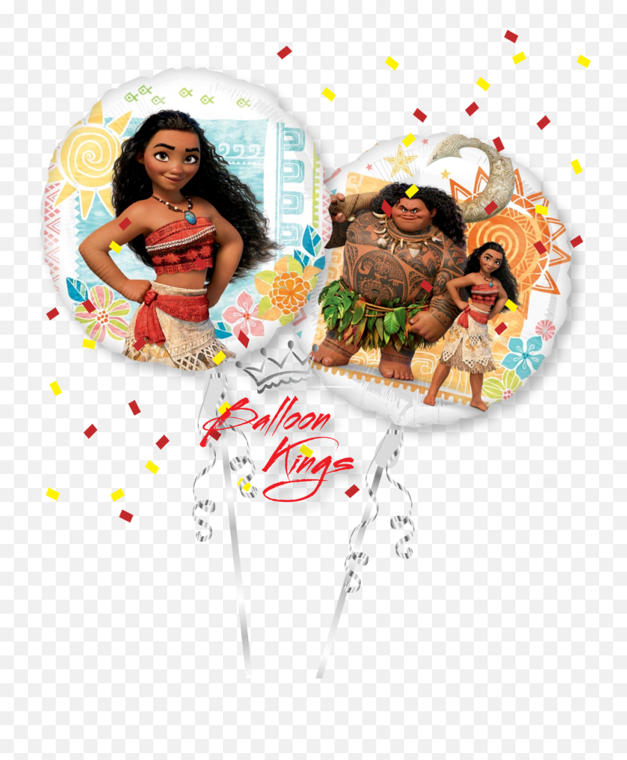 Download Moana Group - Disney Moana Foil Balloon Full Size Emoji,Moana Transparent