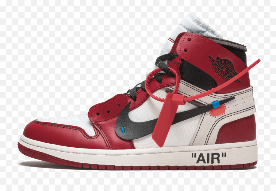 Download Nike X Off White Air Jordan 1 Chicago - Jordan 1 Emoji,Chicago Png