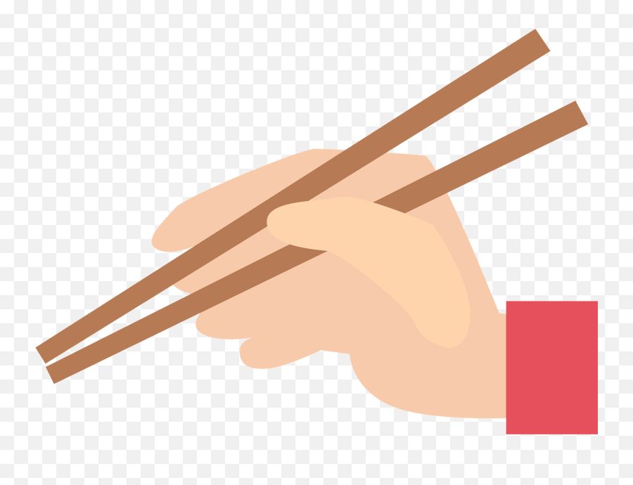 Hand Is Holding Chopsticks Clipart Emoji,Chopstick Png