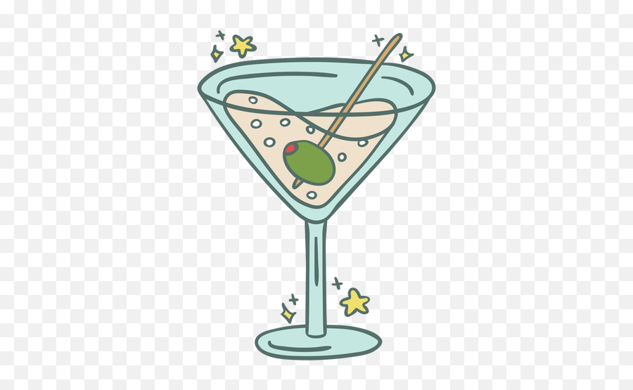 Martini Cocktail Color Stroke Transparent Png U0026 Svg Vector Emoji,Cocktail Glass Clipart