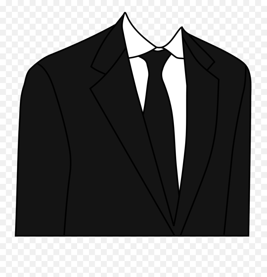 Download Stock - Suit And Tie Clipart Full Size Png Image Black Suit Clipart Emoji,Tie Clipart
