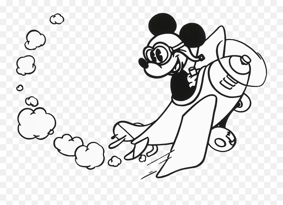 Free Mickey Mouse Ears Clipart - Mickey Mouse Plane Black And White Emoji,Ears Clipart