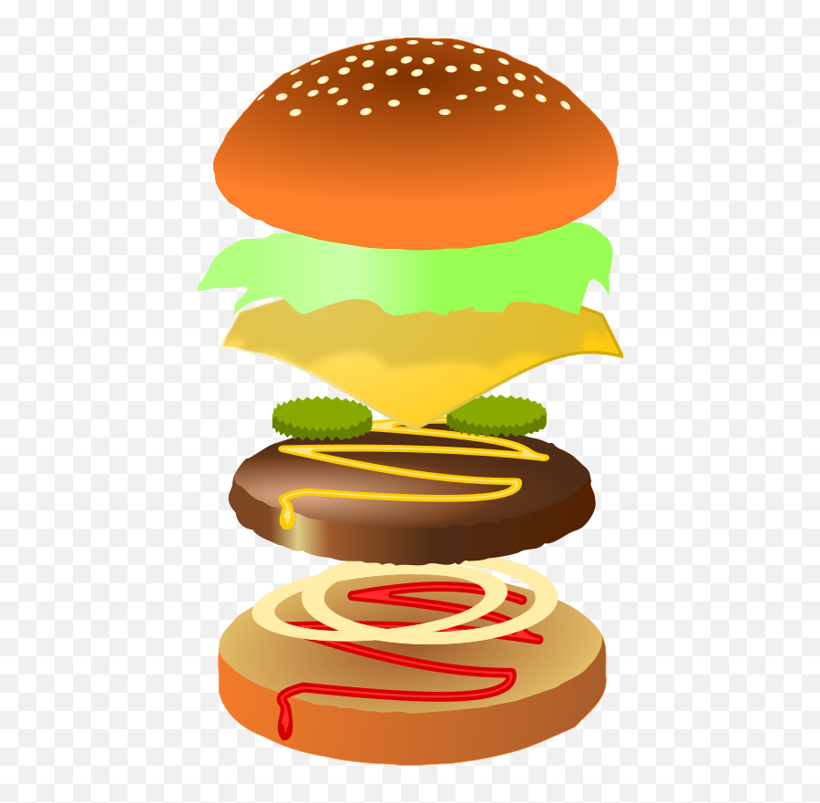 Cliparts Black Download Free Clip Art Clip Art Free - Burger Ingredients Clipart Png Emoji,Pizza Clipart Black And White