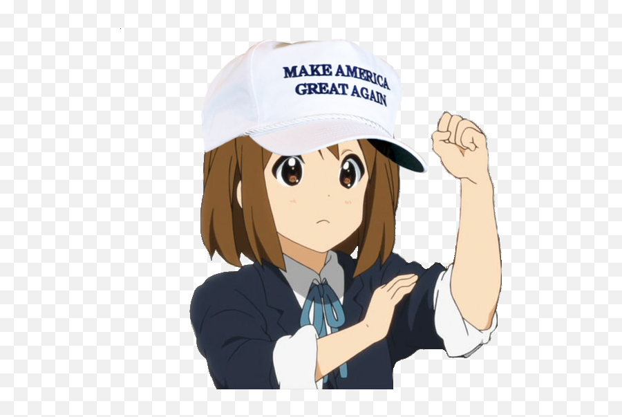 With Maga Hat Transparent Png - Anime Girl Maga Hat Transparent Emoji,Maga Hat Png