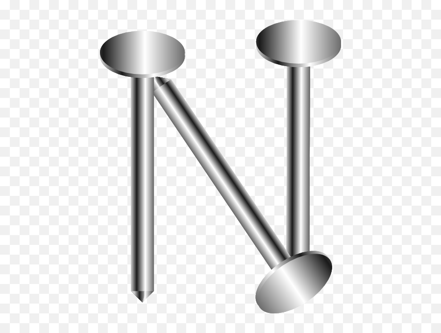 Letter N Is For Nail - Clip Art Library Letter N Out Of Nail Emoji,Nail Clipart