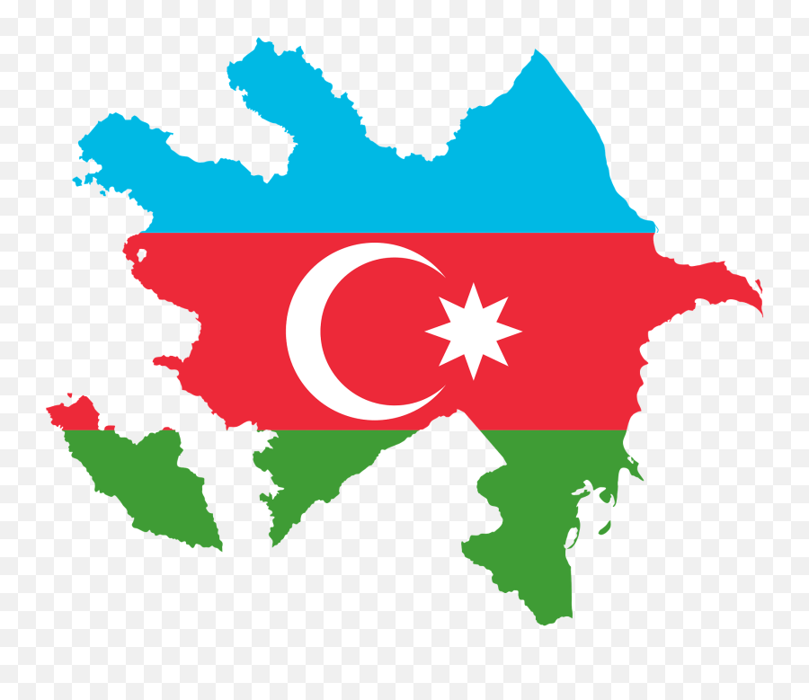 Azerbaijan Map Flag Clipart Free Download Transparent Png - Azerbaijan Flag Map Emoji,Flag Clipart
